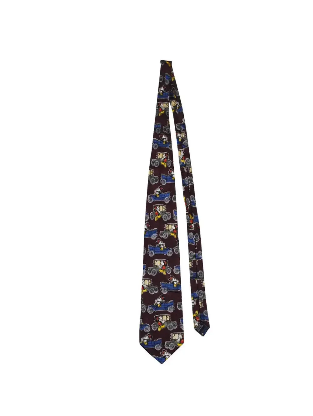 Vintage Mickey Mouse Maroon Disney 90s Mens Tie
